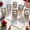 6PCS DIY Diamond Art Greeting Cards Christmas Snow Scene Congratulations Cards
