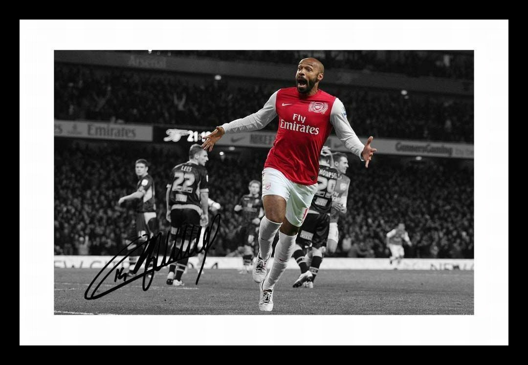 Thierry Henry - Arsenal Autograph Signed & Framed Photo Poster painting