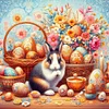 Diamond Painting-DIY Full Round Drill Rabbit(40*40 CM)