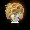 Sonnenblumenvase aus Acryl doppelseitig - 5d DIY Bastellampe