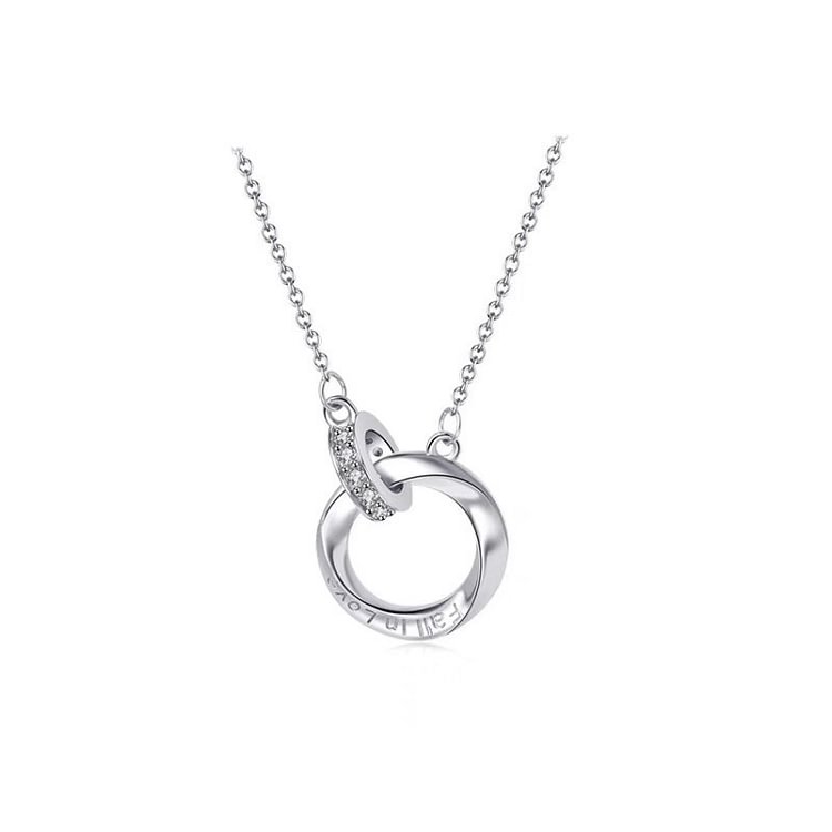 Mobius Ring Couple Necklace