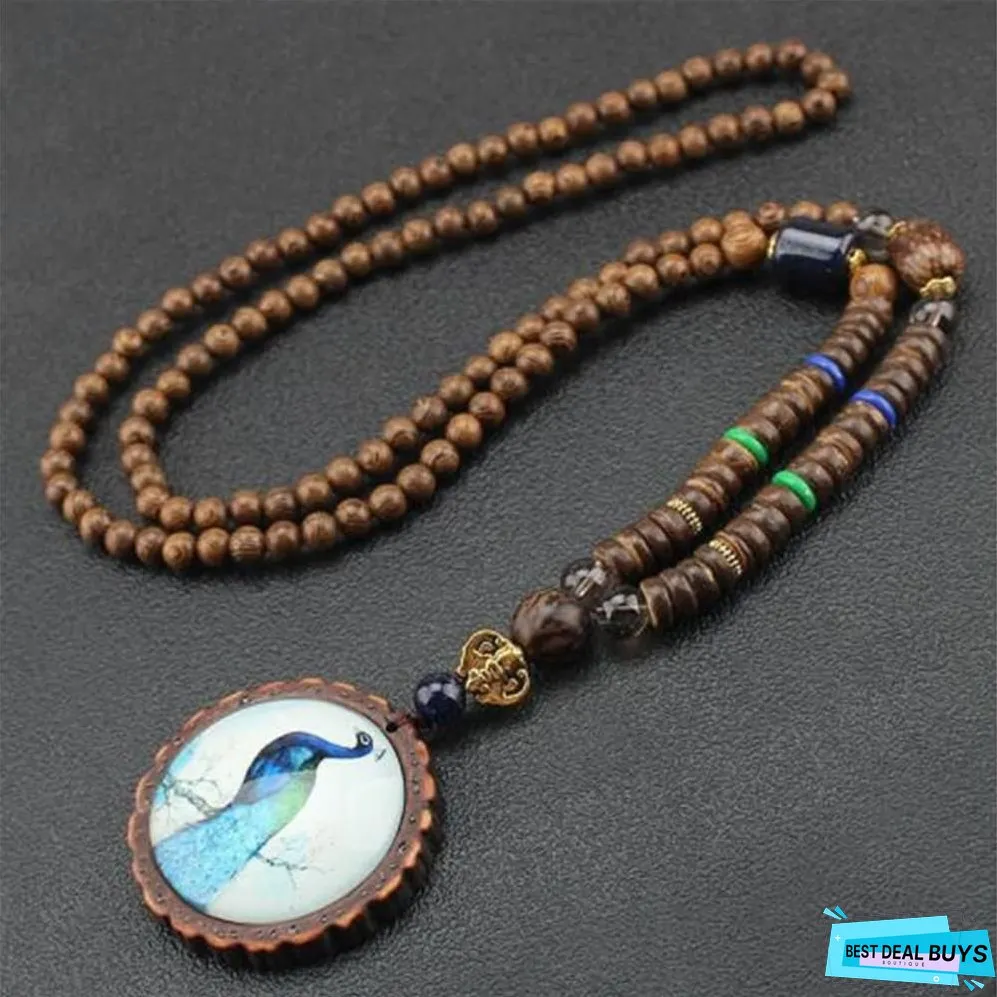 Ethnic Fish Horn Long Statement Men Womens Jewelry