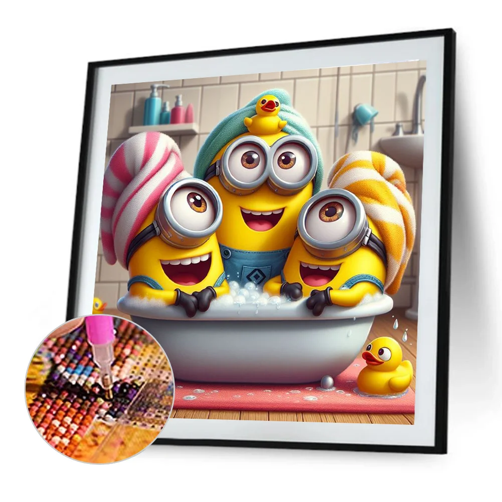Diamond Painting - Full Round Drill - Minions(Canvas|40*40cm)