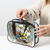DIY Diamond Art Rhinestone Makeup Bag Crystal Transparent PVC Storage Pack Kit