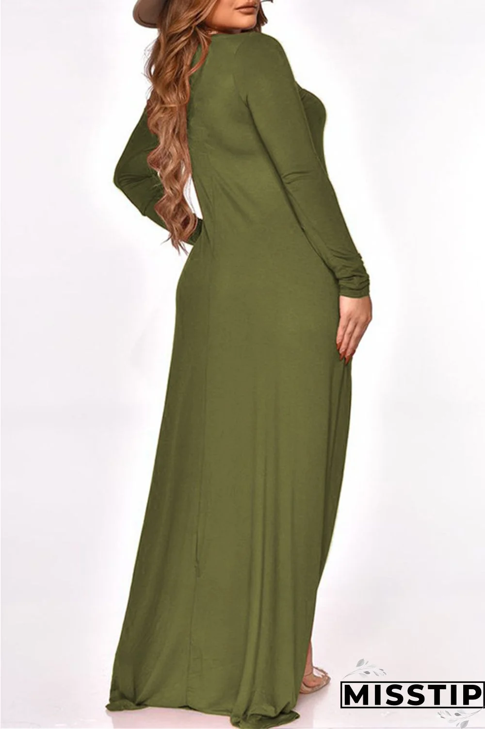 Black Fashion Casual Print Asymmetrical O Neck Plus Size Two Pieces