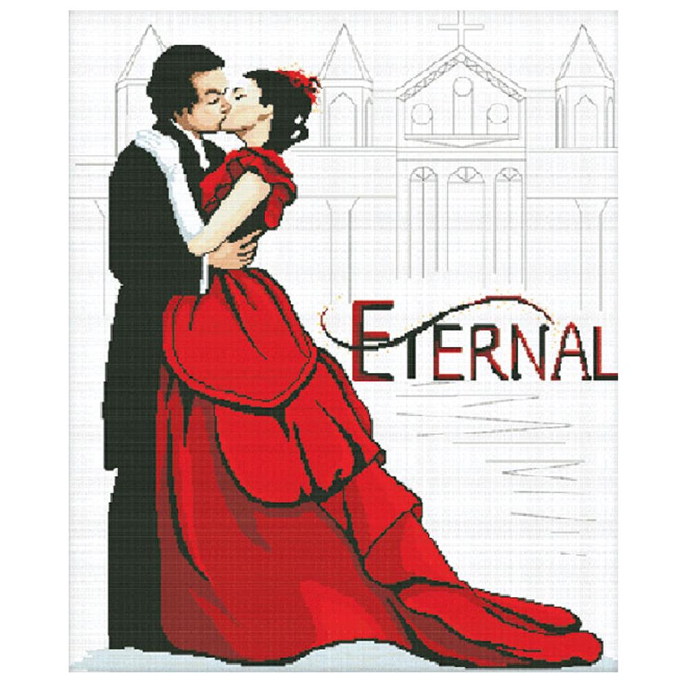 

Kiss This Life - 11CT Stamped Cross Stitch - 80*95cm, 501 Original