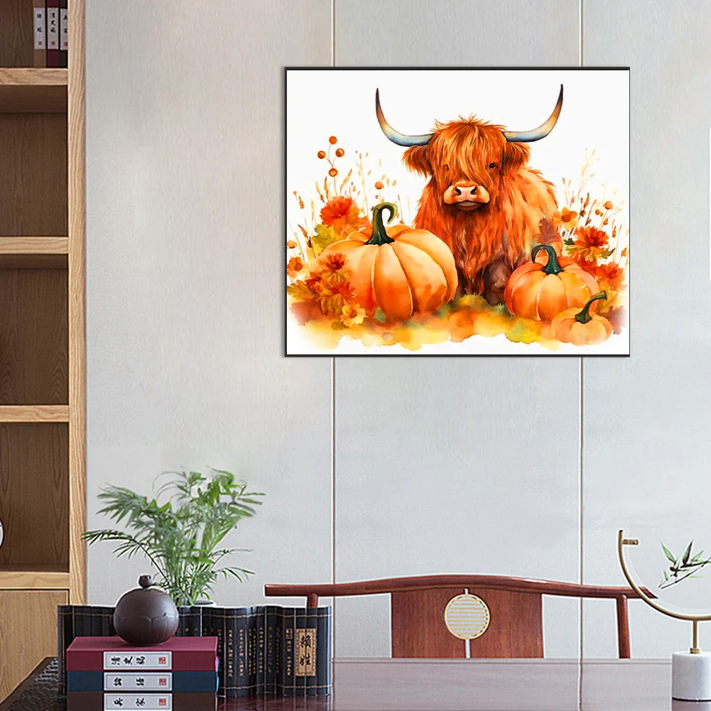 Diamond Painting - Full Round Drill - Pumpkin Yak(Canvas|60*50cm)