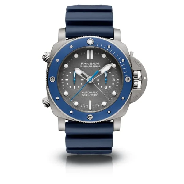 Panerai Submersible Chrono Guillaume Nery Edition - 47mm, Grey titanium case, Shark grey dial, Watch