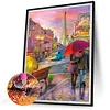 Diamond Painting-DIY Full Round Drill Romantic Paris Street