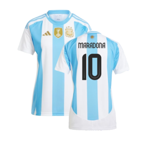 Frauen Argentinien Diego Maradona 10 Home Trikot 2024-2025
