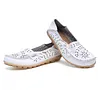 Women's Wide Width Leather Loafers Flat Shoes