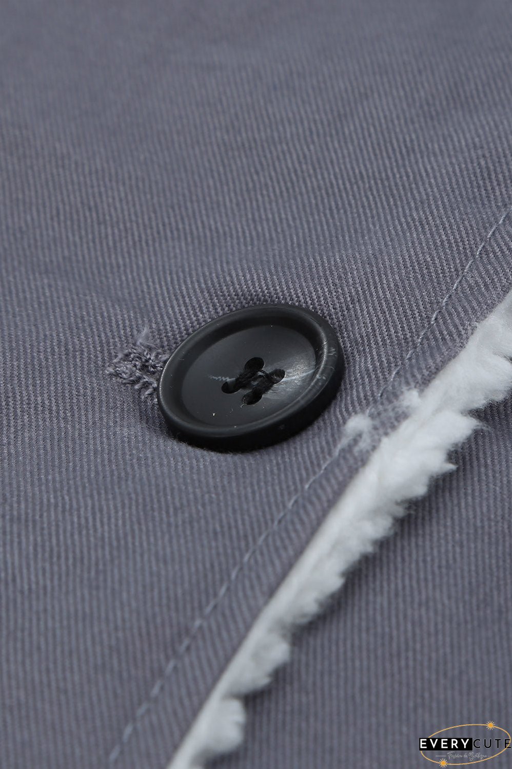 Winter Denim Jacket with Sherpa Trim