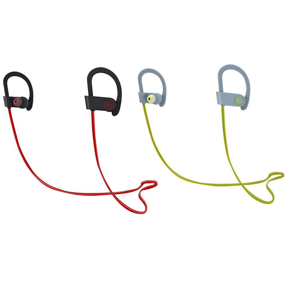 

Neck Around Earhooks Headphones Wireless Bluetooth Sport Stereo Earphone, Red, 501 Original