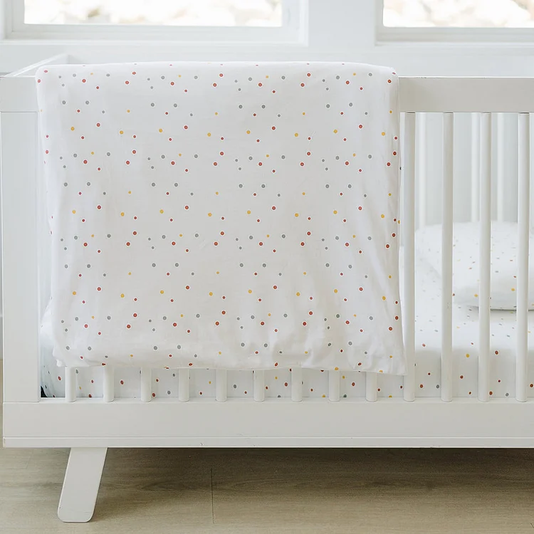 Ecolino&reg; Duvet Cover, 100% Organic Cotton, Crib or Toddler, Dots