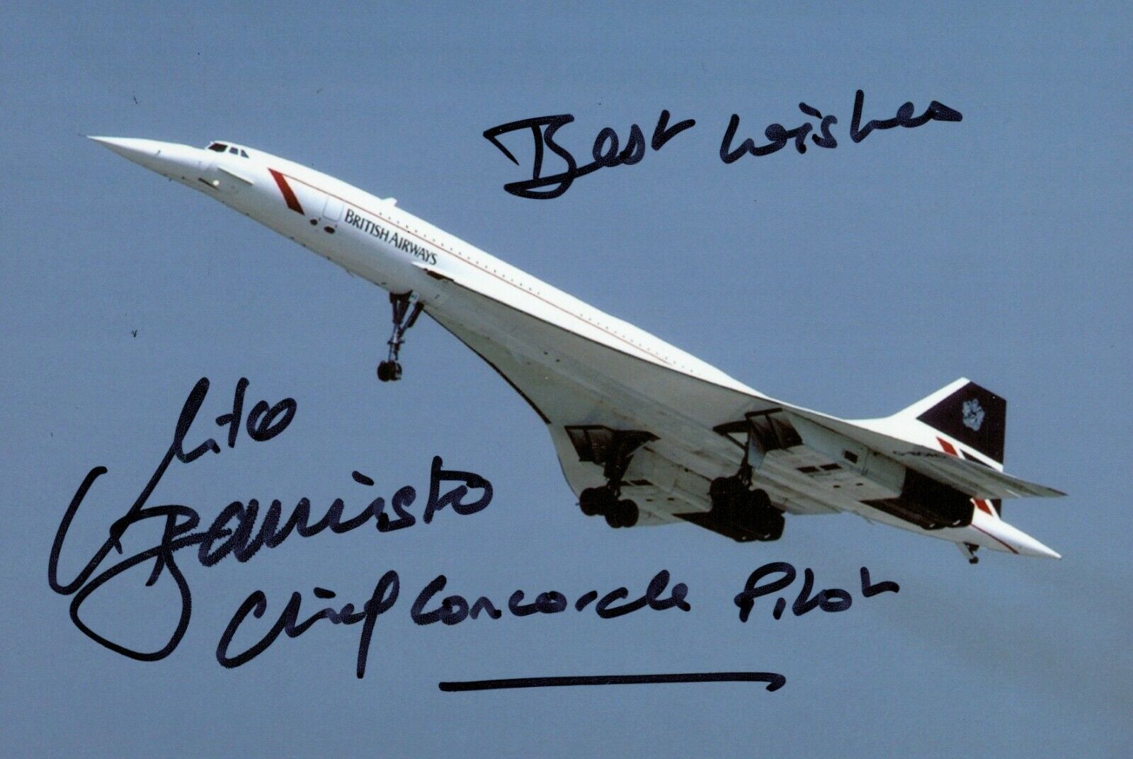 Mike Bannister Signed 6x4 Photo Poster painting Chief Concorde Pilot Autograph Memorabilia + COA