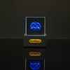 Crystal Cube Holographic Desktop Smart Weather Station Digital Clock for Home