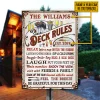 Personalized Deck Rules Take A Nap Custom Classic Metal Signs