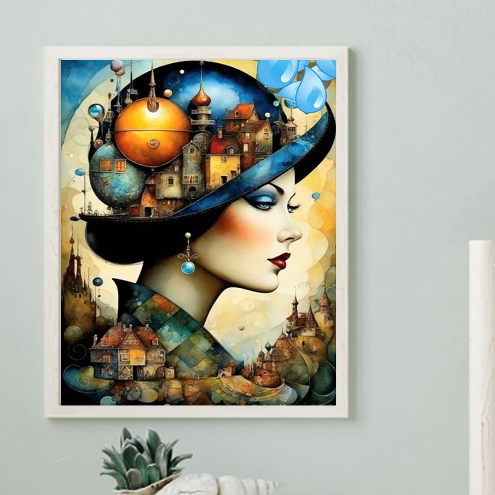 Diamond Painting - Full Round Drill - Girl(Canvas|40*50cm)