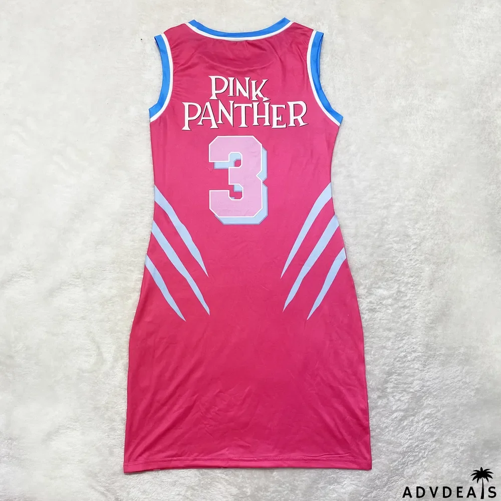 Casual Printed Sleeveless Jersey Mini Dress