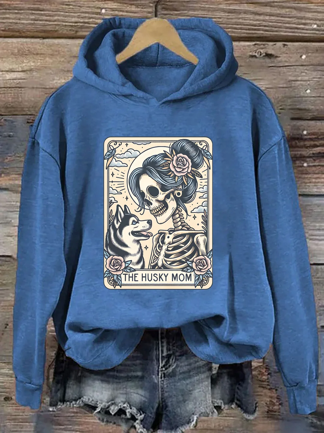 Siberian Husky Mom Tarot Card Hoodie