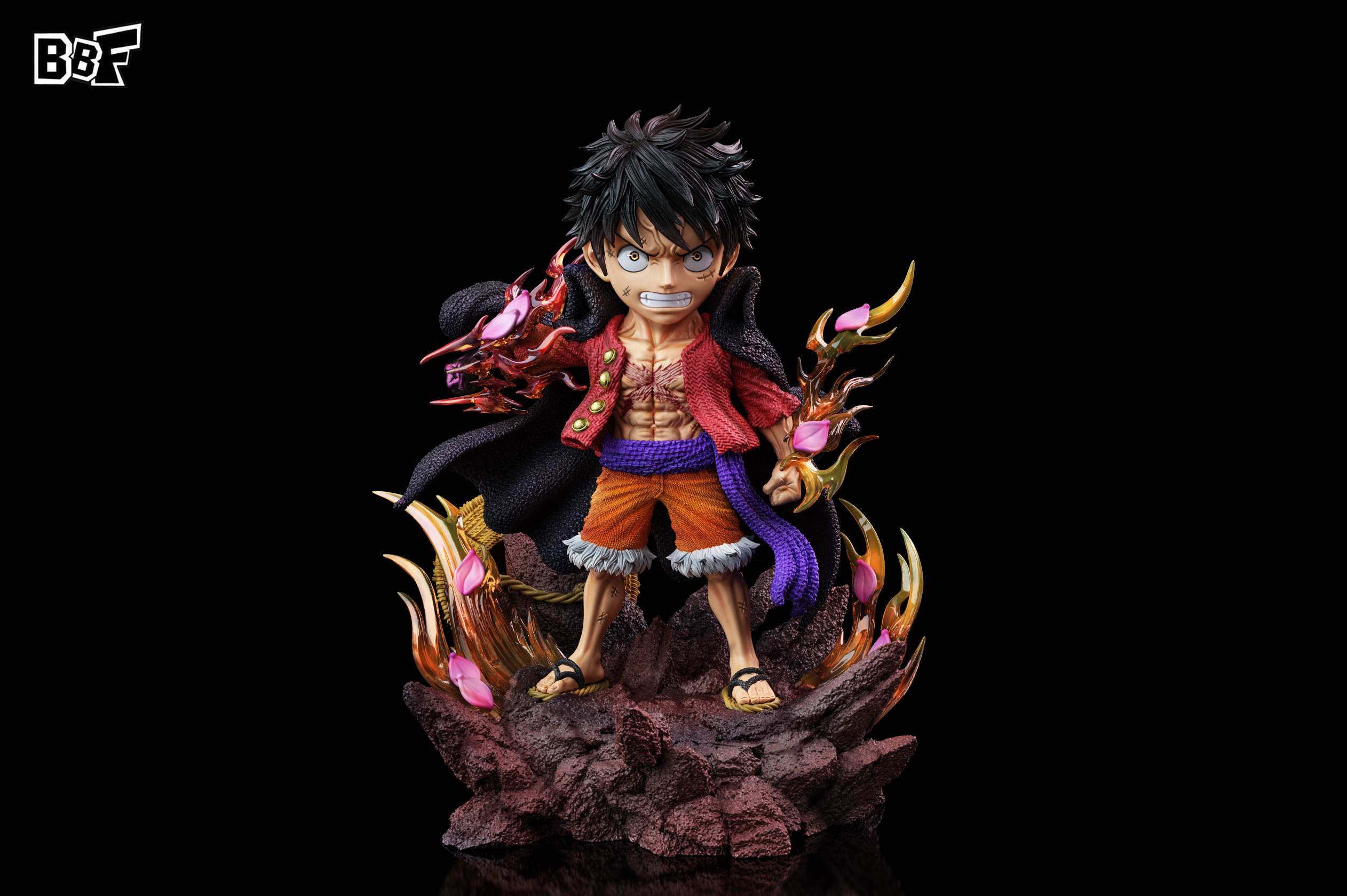 BBF Studio -  ONE PIECE - Standing Gold Busoshoku Haki Monkey D. Luffy Statue（GK）-