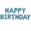 16" HAPPY BIRTHDAY Aluminum Film Letters Balloons Birthday Party Celebration Decors