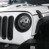 1 Pair Front Light Headlight Trim Cover Bezels for JK 07-17