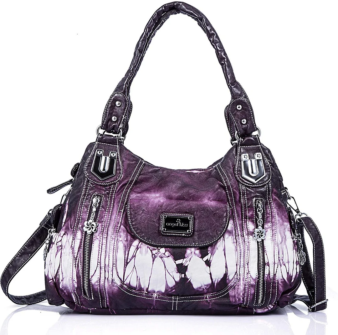 Women Handbag Roomy Multiple Pockets Street ladies' Shoulder Bag Fashion PU Tote Satchel Bag