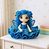 Rose Flower Fairy Crochet Kit for Beginners - Amigurumi DIY Doll Set with Step-by-Step Tutorial