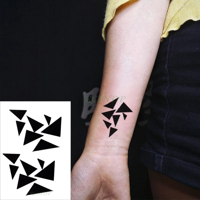 Waterproof Temporary Tattoo Sticker crown cross letter black tatto flash tatoo fake tattoos for men women