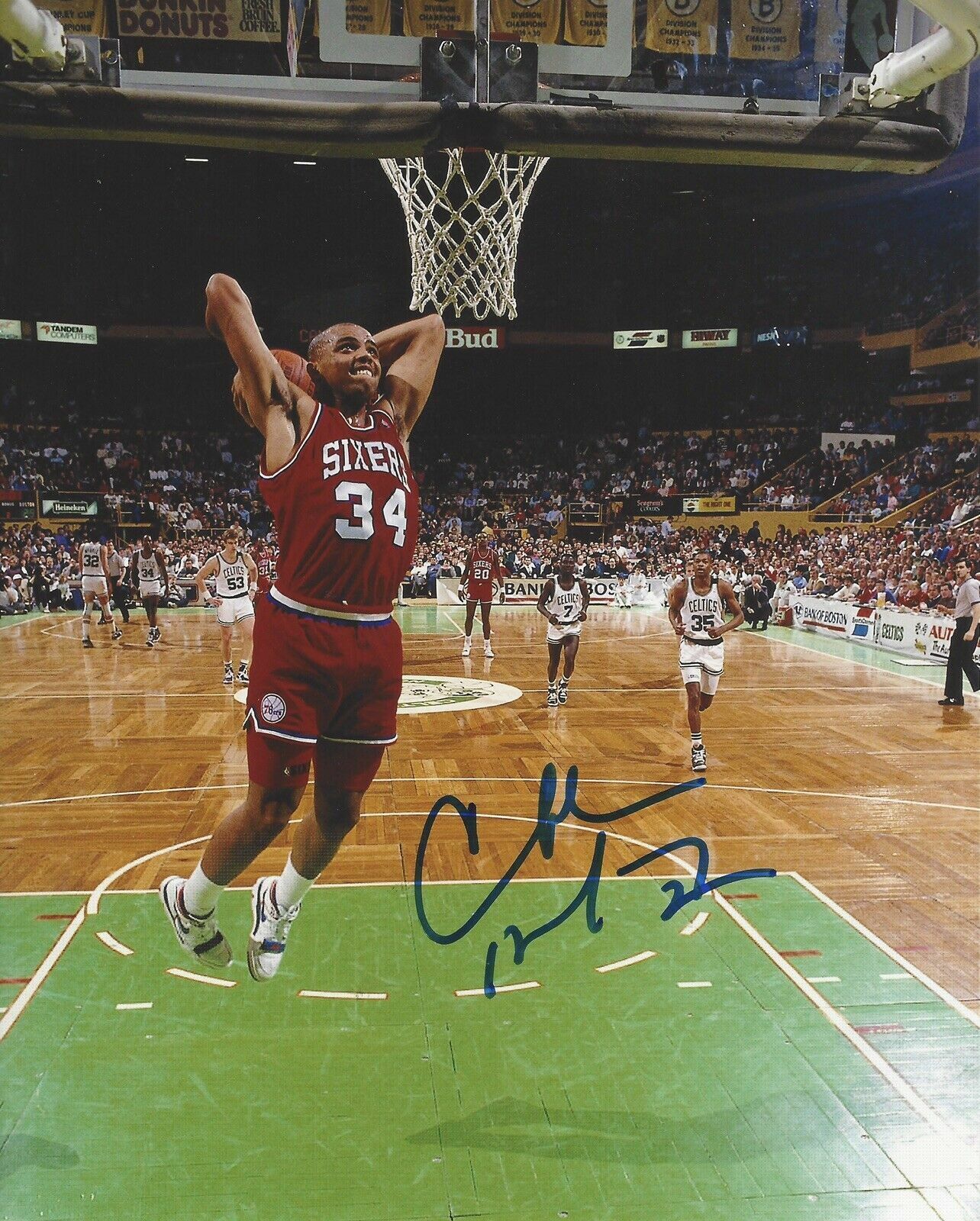 Charles Barkley Autographed Signed 8x10 Photo Poster painting ( HOF 76ers ) REPRINT