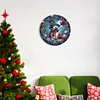  DIY Diamond Painting Clock Kits Diamond Art Wall Clock Decor (Snowman)