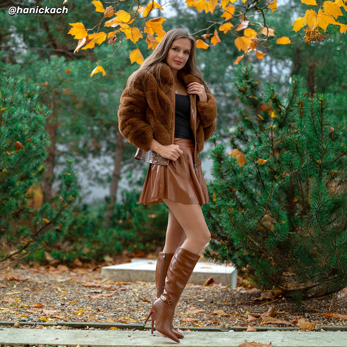 100mm Fashion Zipper Red Bottoms High Heels Metal Buckle Knee Boots-vocosishoes