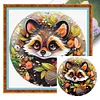 Raccoon-18CT Stamped Cross Stitch 25*25cm/9.84*9.84in tapestrymarket