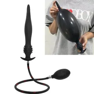 pornhint Pornhint Inflate Anal Plug Huge Butt Plug Dildo Long Pull Bead Stimulate G-Spot Sex