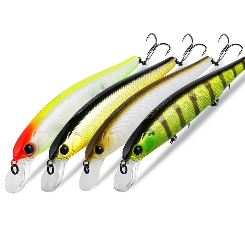 ASINIA Best price 4pcs each set 112mm 15g dive 1.5m fixed weight system fishing lures hard bait quality wobblers minnow