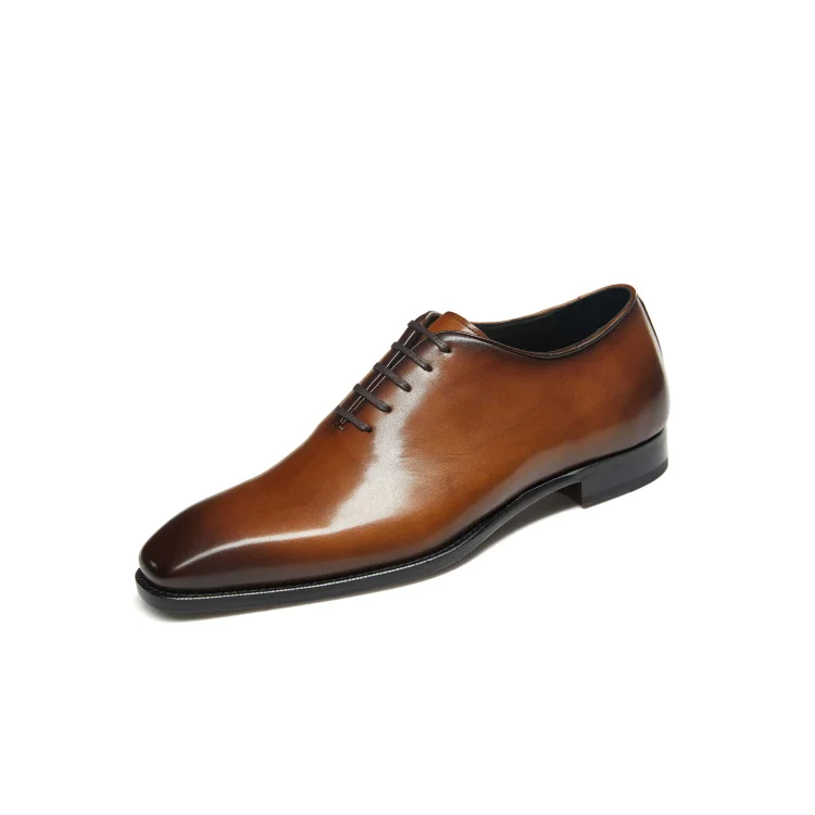 Hetschke Whole Cut Leather Oxford Goodyear Welted Leather Sole Shoes Gifennse gifennse