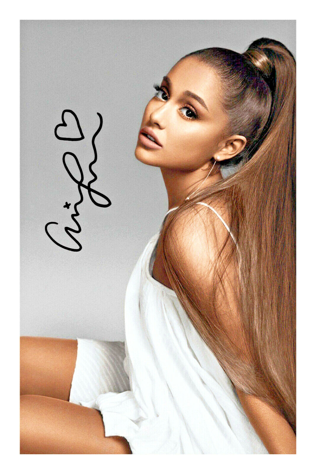 Ariana Grande Signed A4 Photo Poster painting Print Autograph Music