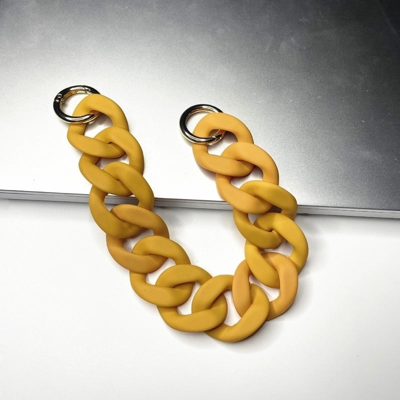 European And American Acrylic Chain Resin Rubber Hardware Acrylic Bag Chain Shoulder Strap Handmade Detachable Chain Women’s Bag