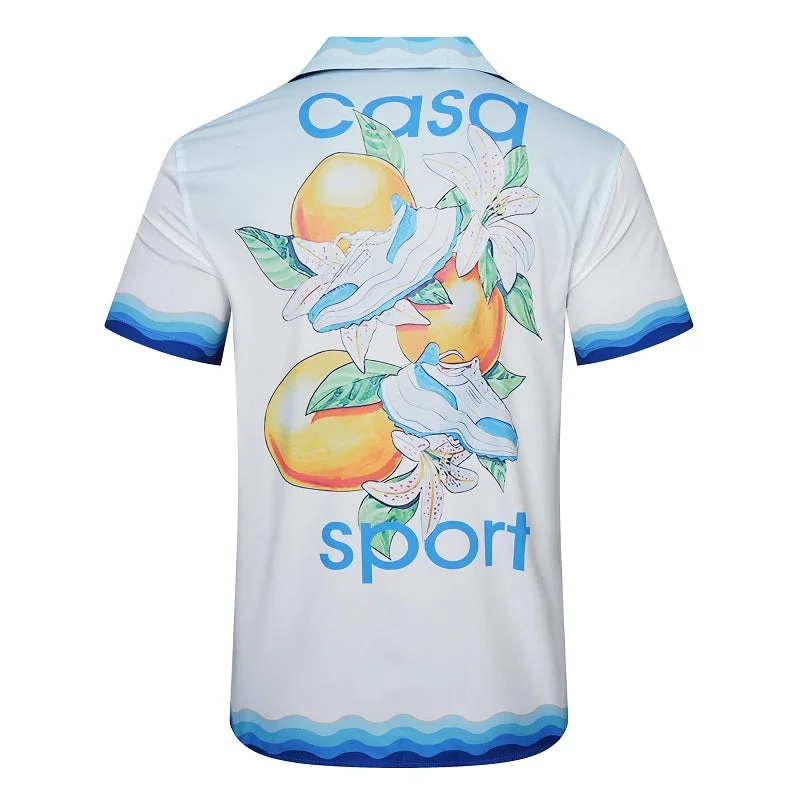Casablanca 2023SS New Product Silk Short Sleeve Shirt