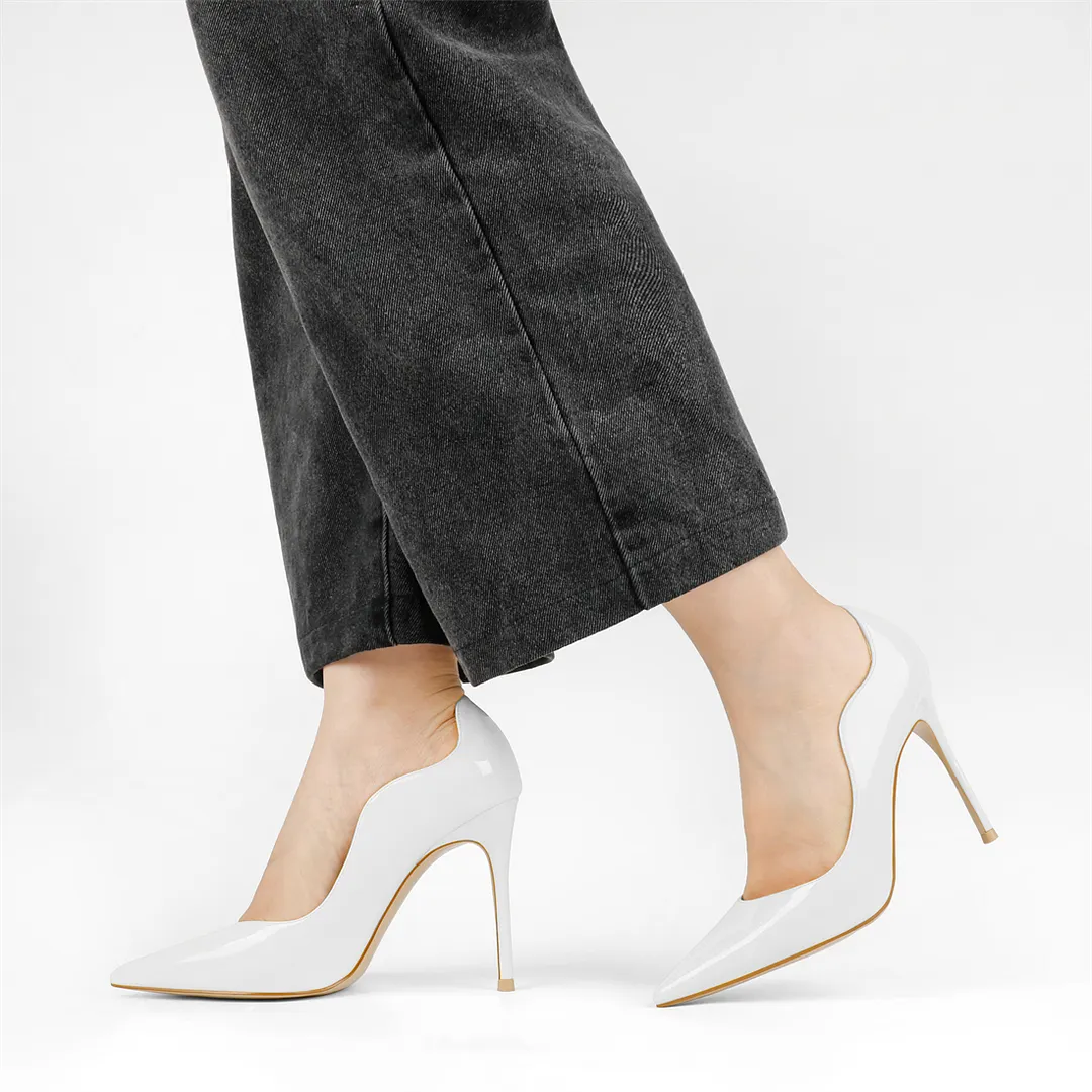 100mm Women's Party Wedding Dress Classic Shoes Fashion Edge Design Heels Stilettos-vocosishoes