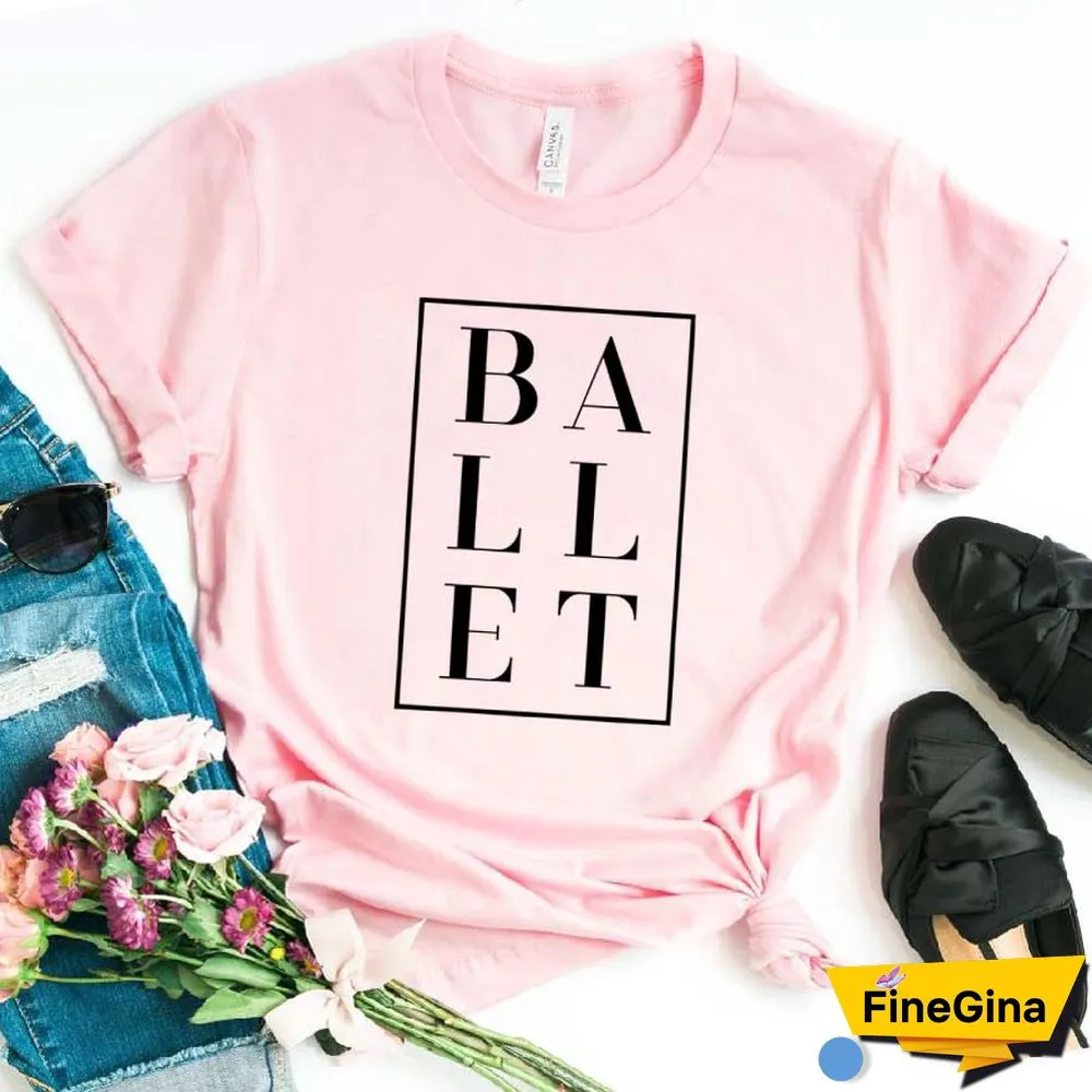 Ballet SquareDance Print WomenTshirt Cotton Casual FunnyTShirt For Lady Girl Top Tee Hipster 6 Colors Drop Ship NA-107