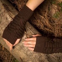 Rotimia Vintage Thickened Wool Jacquard  Gloves