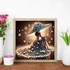 Dame &eacute;l&eacute;gante - peinture diamant de forme sp&eacute;ciale - 30 * 30cm
