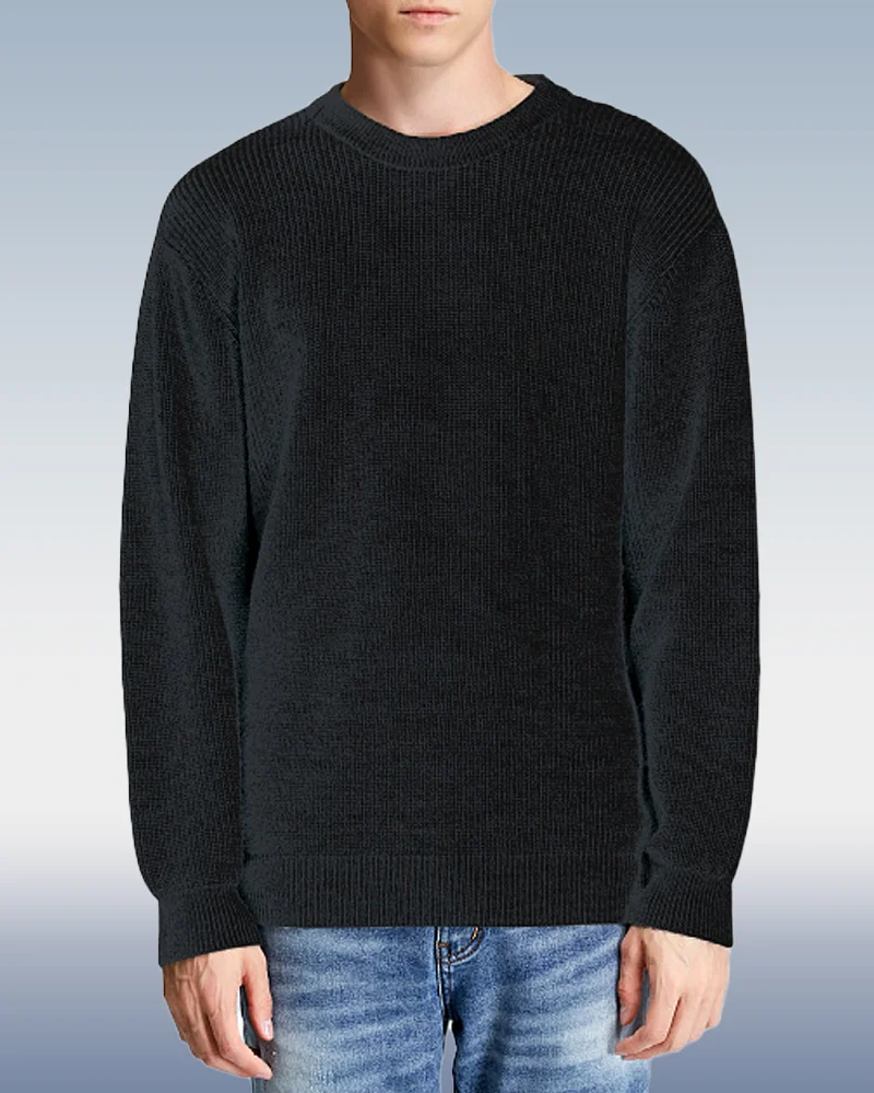 Men's Loose Casual Pullover Sweater 3 Colors