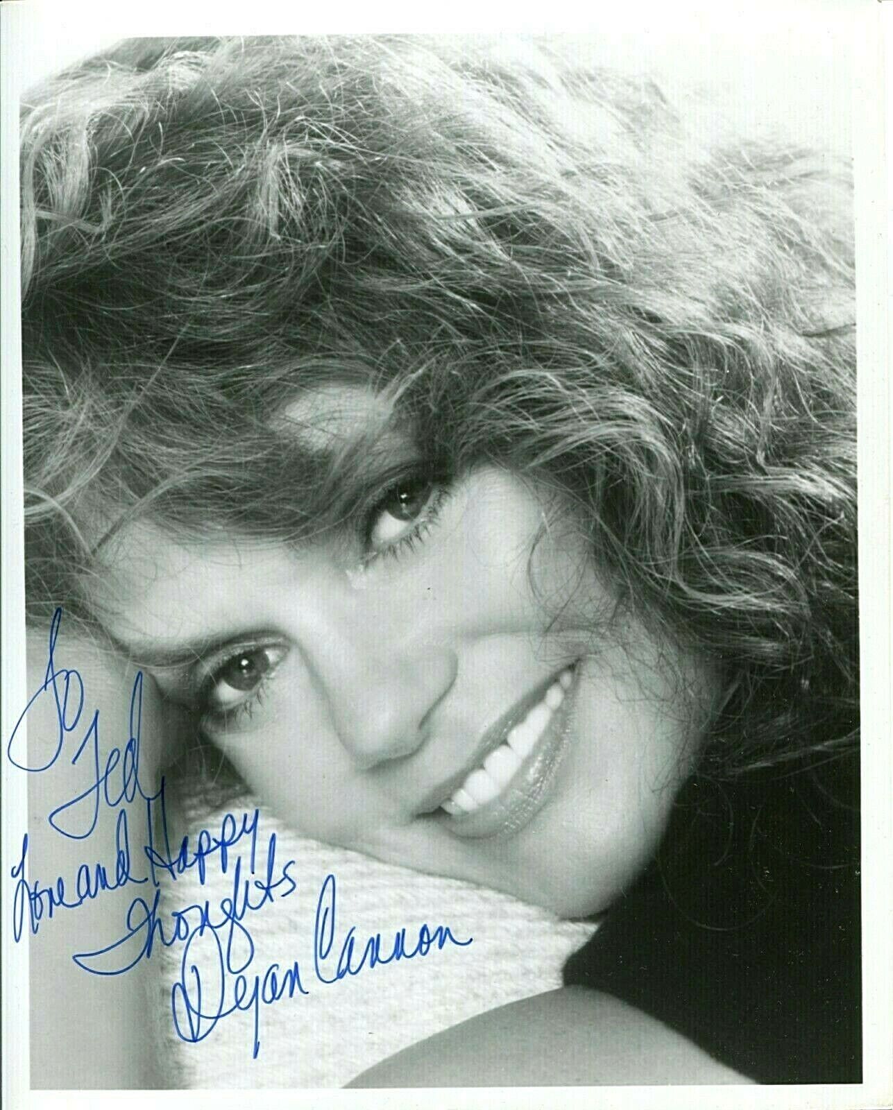 DYAN CANNON Autographed Inscribed 8X10 B&W Publicity Photo Poster painting PC 17