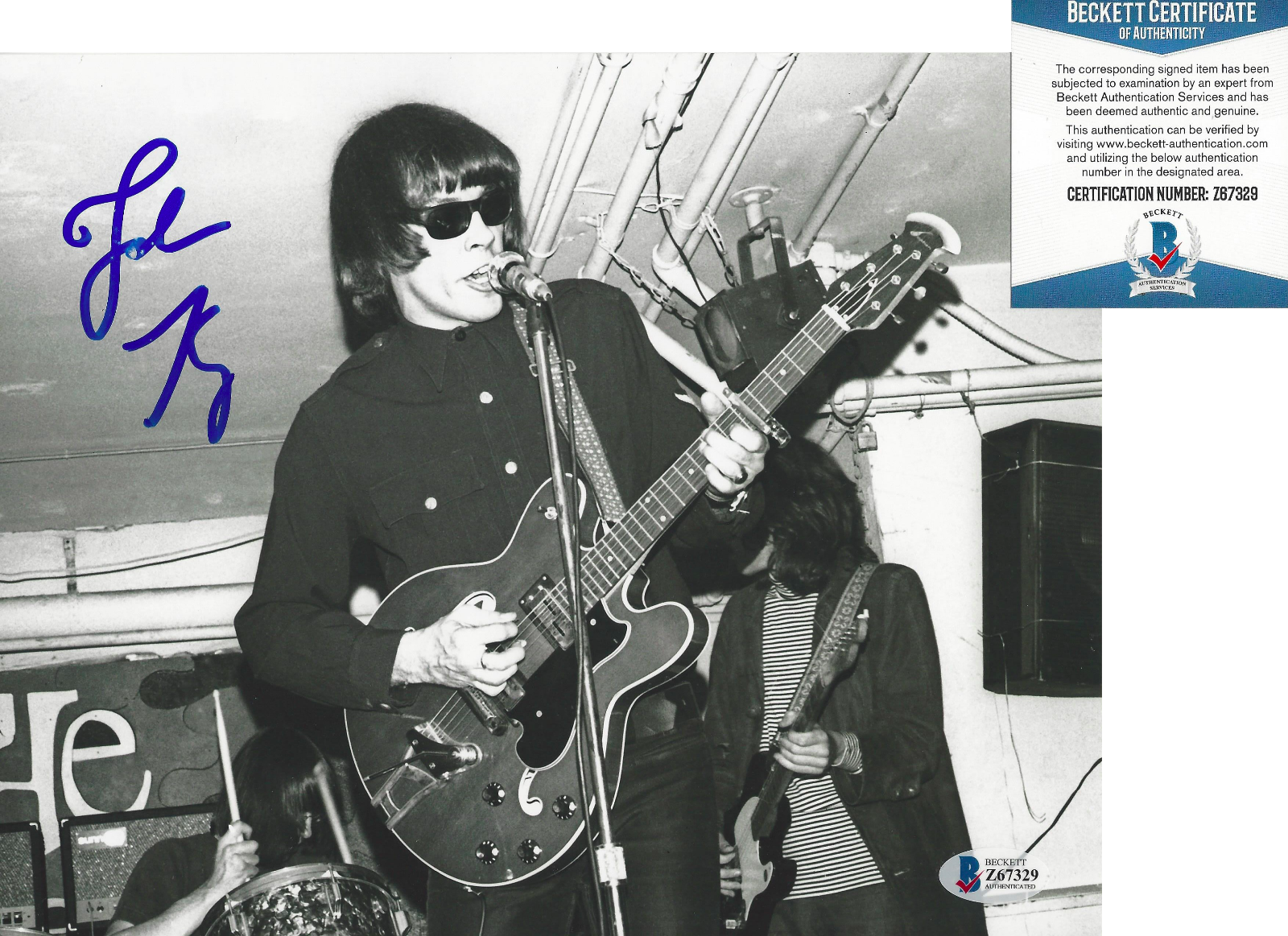 JOHN KAY - STEPPENWOLF BAND LEAD SINGER - SIGNED 8x10 Photo Poster painting I BECKETT COA BAS