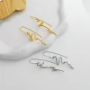Creative Design Golden Silver Copper Earrings