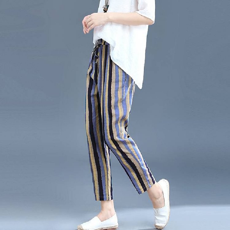 Cotton-Blend Pants QueenFunky
