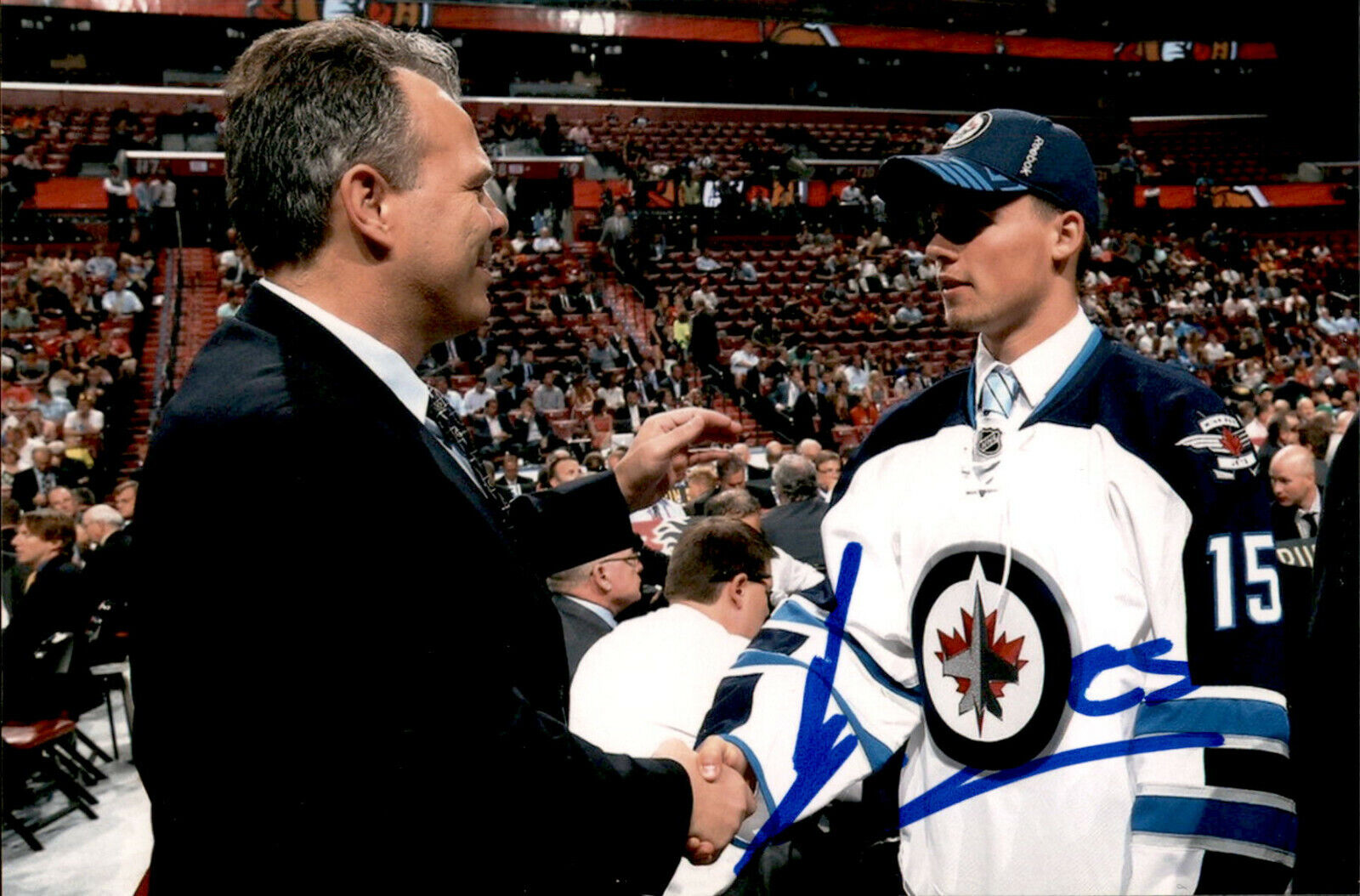 Michael Spacek SIGNED autographed 4x6 Photo Poster painting WINNIPEG JETS #2